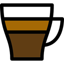 food, latte, coffee cup, hot drink, Coffee Shop Black icon