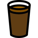 hot drink, food, coffee cup, Coffee Shop, Coffee, glass SaddleBrown icon