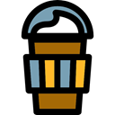 Take Away, hot drink, coffee cup, food, Coffee Shop Black icon