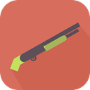 Arm, weapons, Crime, shotgun, Gun, pistol IndianRed icon