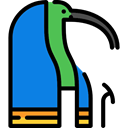 Mythology, Thoth, Egyptian, Pagan, god, Avatar DodgerBlue icon