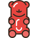 food, Candy, Gummy Bear, sweet, sugar Tomato icon