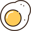 fried egg, sweet, Gummy, sugar, food, Candy SandyBrown icon