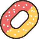 ring, Candy, sweet, Dessert, Gummy, food, sugar SandyBrown icon