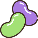 Jelly Beans, sweet, sugar, Dessert, food LightGreen icon