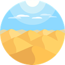 nature, Desert, sun, landscape SandyBrown icon