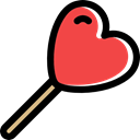 Lollipop, stick, Dessert, food, sweet Black icon