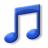 music RoyalBlue icon