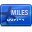 Mileage, Credit card RoyalBlue icon