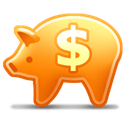 piggybank Black icon