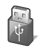 Usb, dis DimGray icon