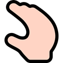 Hands, holding, Finger, Multimedia Option, Gestures PeachPuff icon