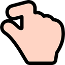 Finger, zoom, Hands, Multimedia Option, Gestures PeachPuff icon