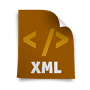 xml, Page SaddleBrown icon