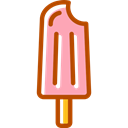 Summertime, summer, food, sweet, Dessert, Ice cream Black icon