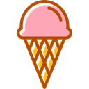 food, Summertime, Dessert, sweet, Ice cream, summer Black icon