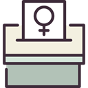 Woman Suffrage, vote, right, Girl, Women, Femenine, Female, woman, feminism, Gender, venus DarkSlateGray icon