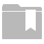 Folder, bookmark Silver icon