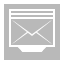 mail, tray Silver icon