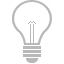 bulb, off Silver icon