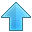 Up, arrow up, Arrow LightSkyBlue icon