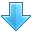 Down, Arrow LightSkyBlue icon