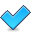 glyph, Check DeepSkyBlue icon