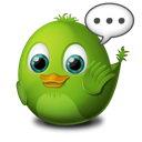 Alert, bird Black icon