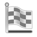 flag, square Black icon