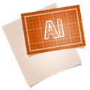 Blueprint, adobe Black icon