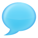 Chat LightSkyBlue icon