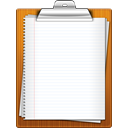Clipboard, paper WhiteSmoke icon