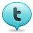 Bubble, twitter SkyBlue icon