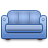 sofa LightSteelBlue icon
