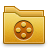 movie, Folder Goldenrod icon