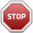 signal, stop Brown icon