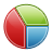 Piechart, statistics Firebrick icon