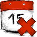 Deny, date Firebrick icon