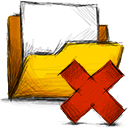 Deny, Folder Gold icon