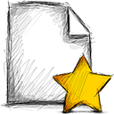 Starred, File Black icon