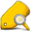 tag, search Gold icon