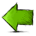 Arrow, Left OliveDrab icon