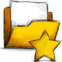 Starred, Folder Gold icon