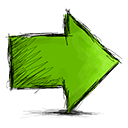 right, Arrow OliveDrab icon