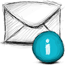 Email, Info Black icon