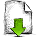 File, download Black icon