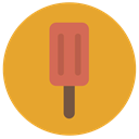 Dessert, sweet, food, Summertime, summer, Ice cream Goldenrod icon