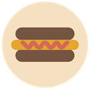 junk food, Hot Dog, Fast food, Sausage, food Bisque icon