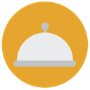 food, tray, Served, dinner, Food Serving, Lunch, meals Goldenrod icon