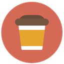 Coffee Shop, Coffee, hot drink, drinks, Paper Cup, food, Take Away IndianRed icon